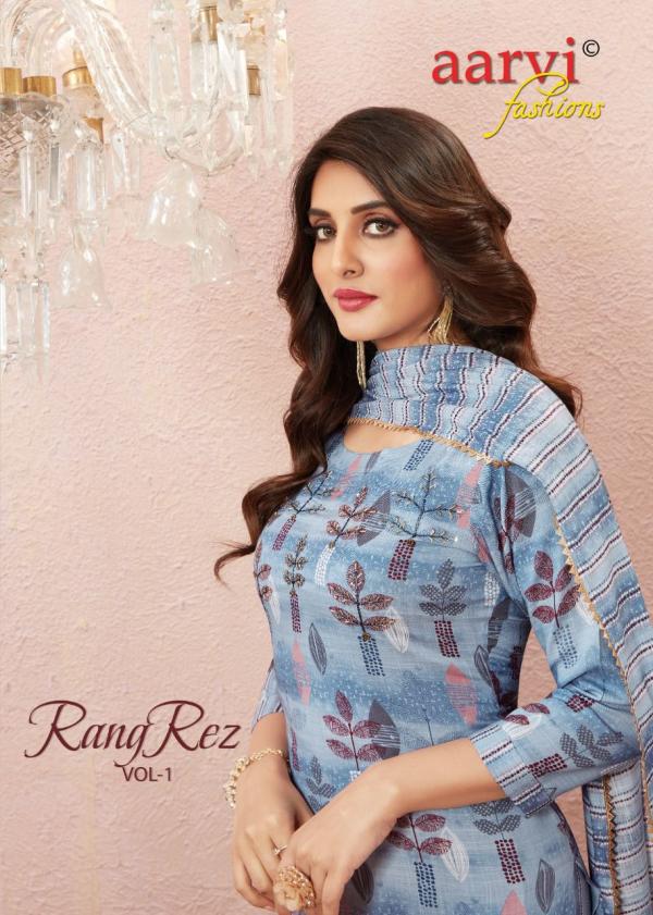 Aarvi Rangrez Vol-1 (Kurti With Pant And Dupatta)